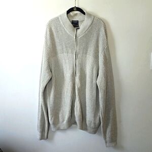 Gionfriddo Men's Cotton Knit Sweater Full Zip XL